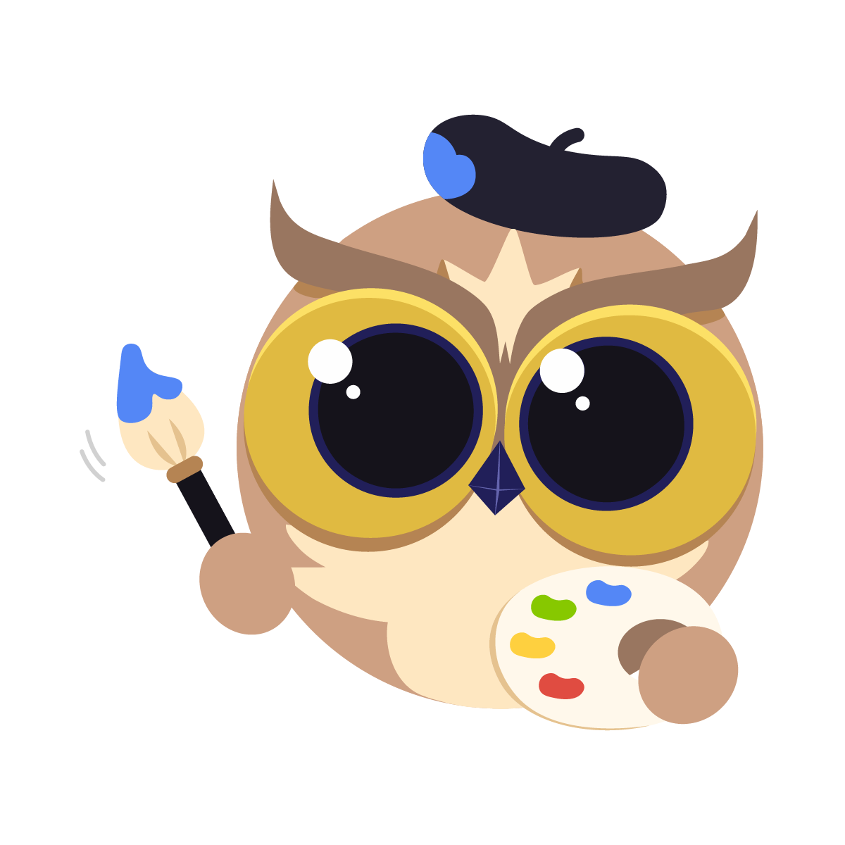 Owlie painting