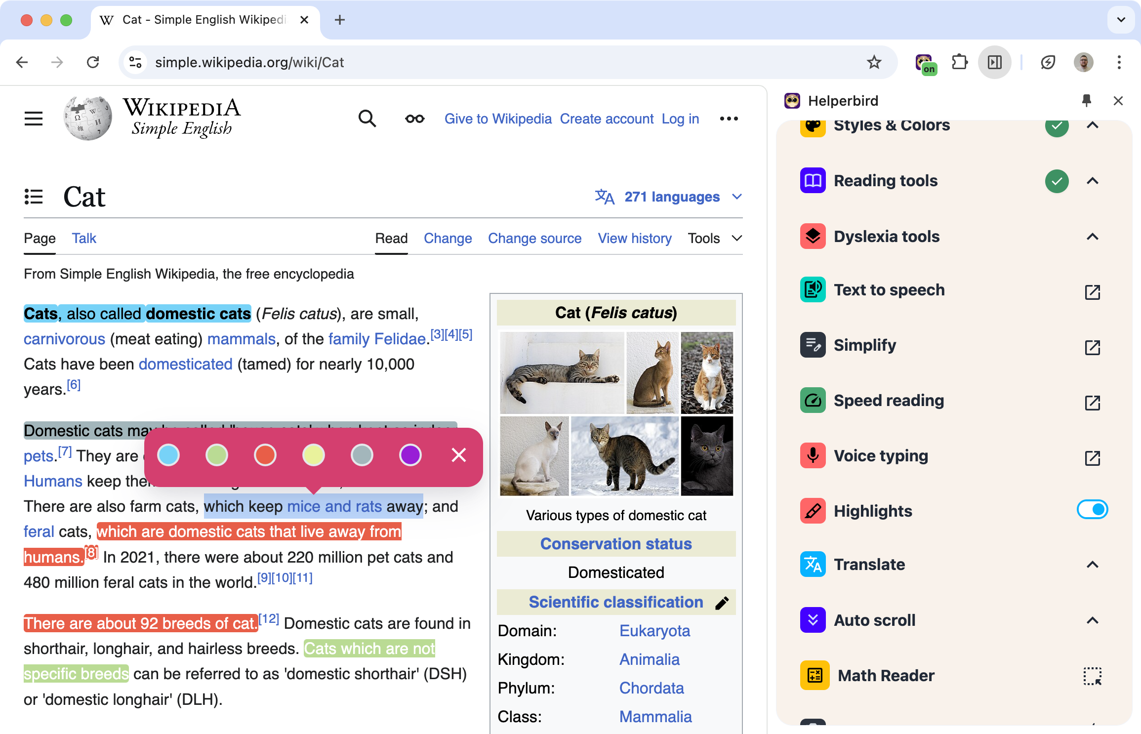 After Web Highlighter was enabled