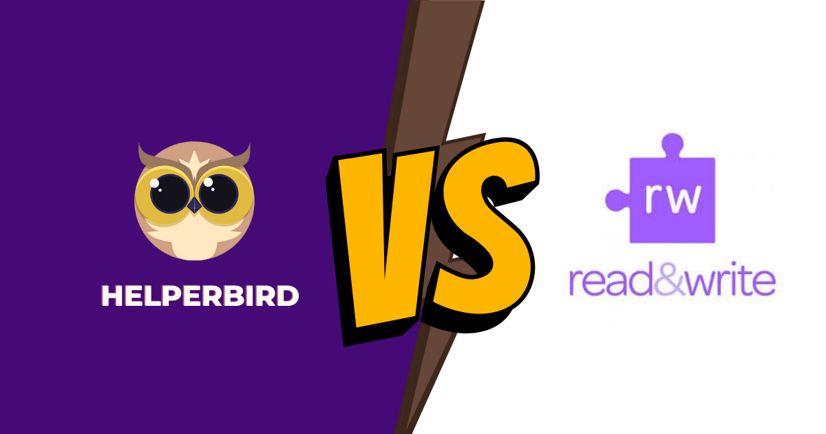 Read & Write vs. Helperbird comparison