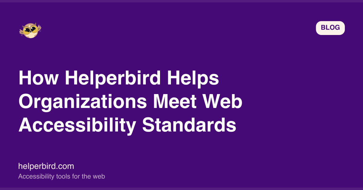 WCAG Compliance & Accessibility