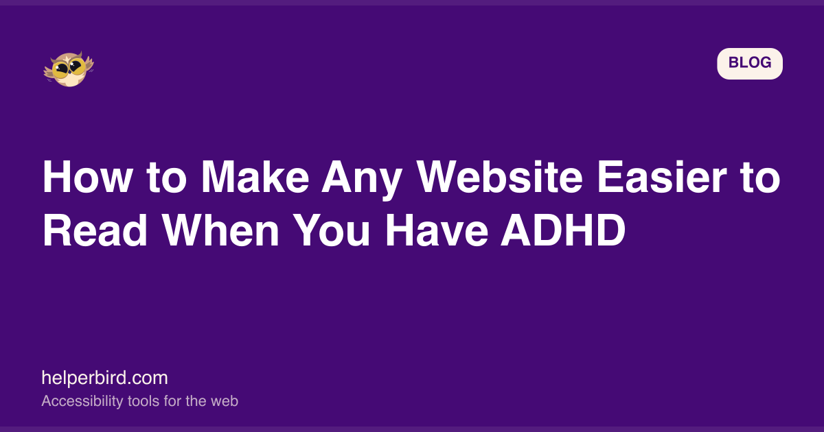 Reading with ADHD Online
